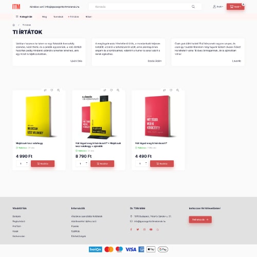 weboldal, webshop